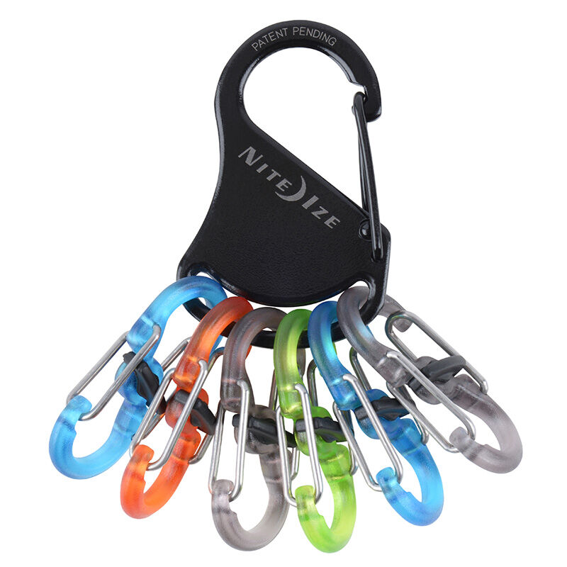 奈爱 凯乐钥匙扣配塑料8字扣 不锈钢钥匙扣登山扣 户外登山装备 君品